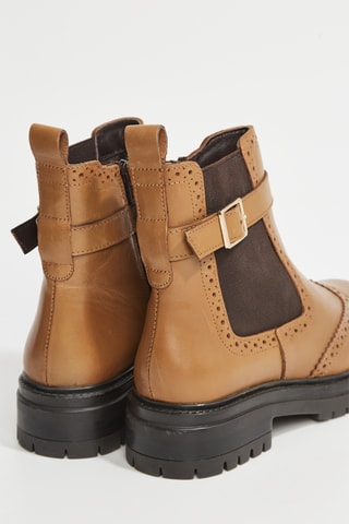 Bottines en cuir Sevda - Camel