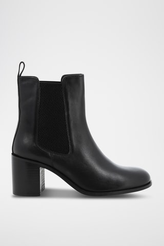 Botins Chelsea em couro Errie - Preto