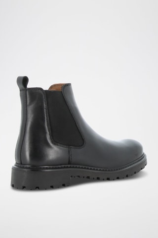 Botins Chelsea em couro Jimili - Preto