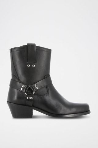 Bottines en cuir Maguy - Noir