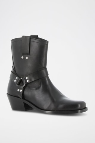 Bottines en cuir Maguy - Noir