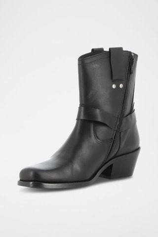 Bottines en cuir Maguy - Noir