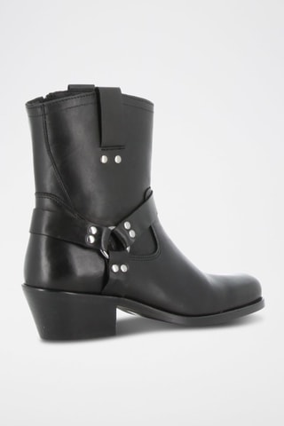 Bottines en cuir Maguy - Noir