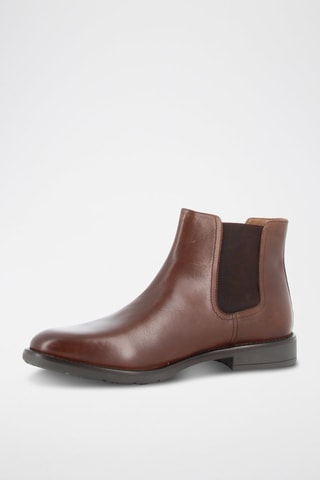 Botins Chelsea em couro Joboot 2 - Castanho