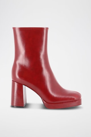 Bottines en cuir Sonata - Rouge