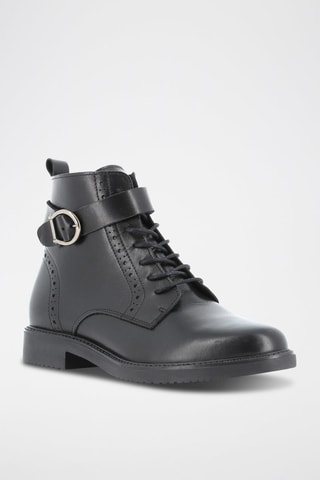 Botins em couro Blondinette - Preto