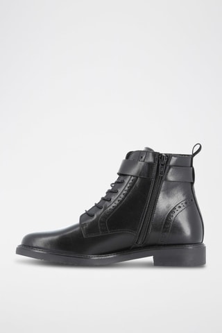 Botins em couro Blondinette - Preto