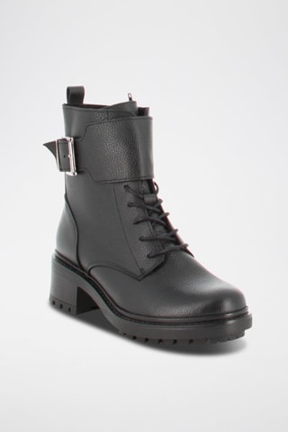 Bottines en cuir Enlace - Noir