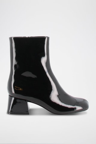 Botins em couro envernizado Madelyne - Preto
