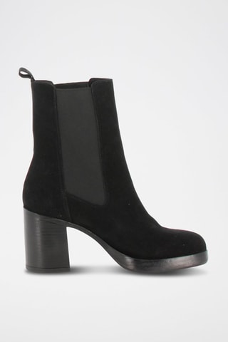 Bottines Chelsea en nubuck Caliope - Noir