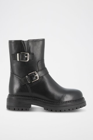 Bottines en cuir Magalie - Noir