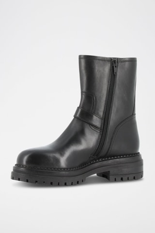 Bottines en cuir Magalie - Noir