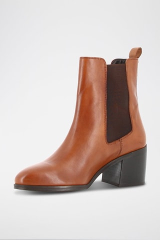 Bottines Chelsea en cuir Elysa - Camel