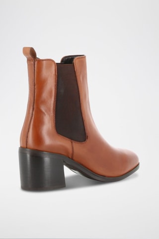 Bottines Chelsea en cuir Elysa - Camel