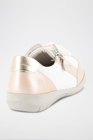 Sapatilhas em couro Hermione Branco