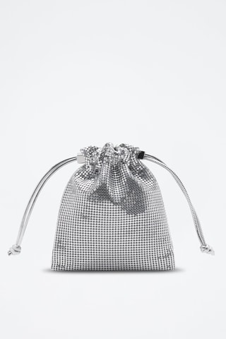 Sac porté main paillettes - Argenté