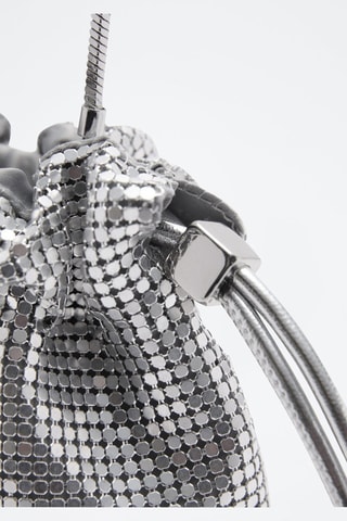 Sac porté main paillettes - Argenté