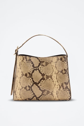 Sac effet peau de serpent - Beige