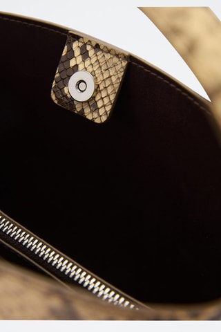 Sac effet peau de serpent - Beige