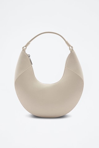 Sac porté épaule similicuir - Blanc cassé