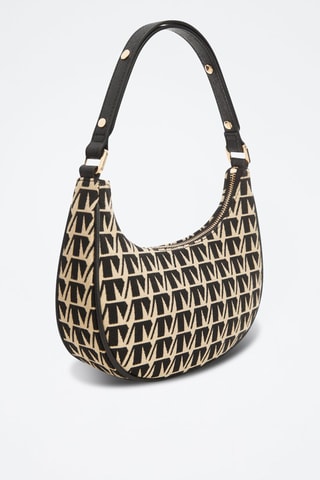 Sac porté épaule jacquard - Noir