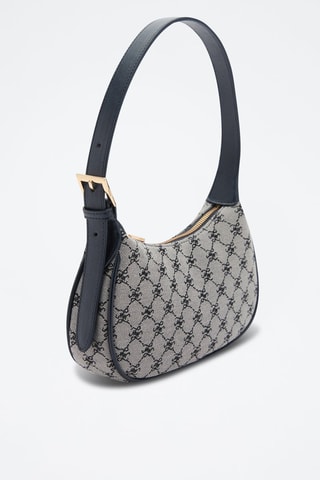 Sac porté épaule imprimé logo - Bleu marine