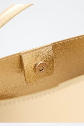 Mini sac cabas métallisé - Doré