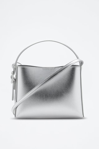 Mini sac cabas métallisé - Argenté