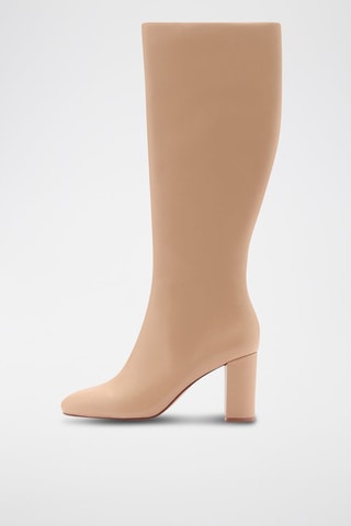 Bottes hautes en cuir - Beige