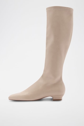 Bottes hautes zippées - Beige