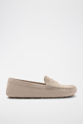 Mocassins en nubuck - Beige