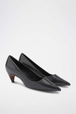 Chaussures vernies à talon - Gris