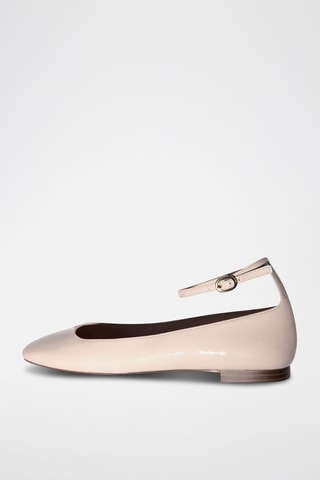 Ballerines vernies lanière - Beige