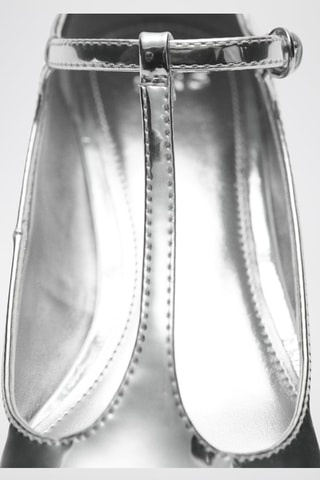 Chaussures à talons métallisés - Argenté