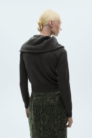 Pull-over col roulé fermeture Éclair - Anthracite