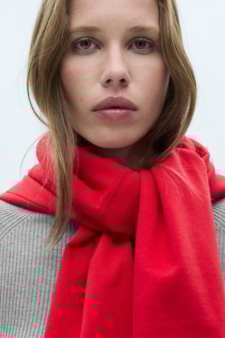 Pull-over maille côtelée fine - Gris clair chiné