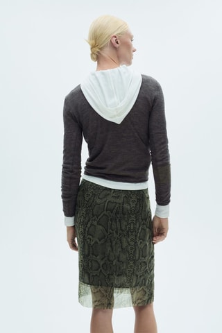 Pull-over fin col montant - Anthracite