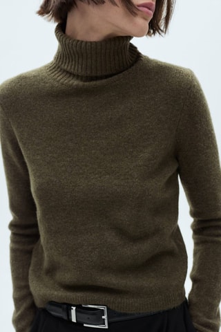 Pull-over à col roulé - Kaki