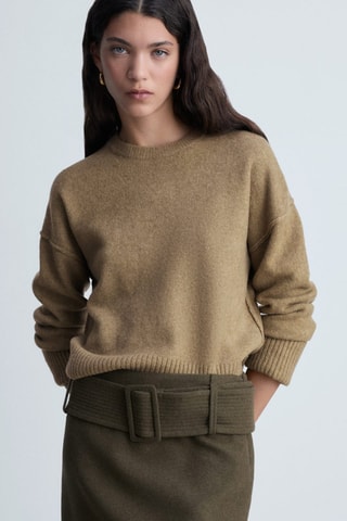 Pull-over manches à revers - Vert