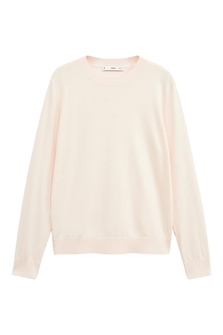 Pull maille soie mélangée - Rose pâle