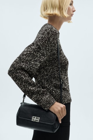 Pull-over chiné col rond - Gris