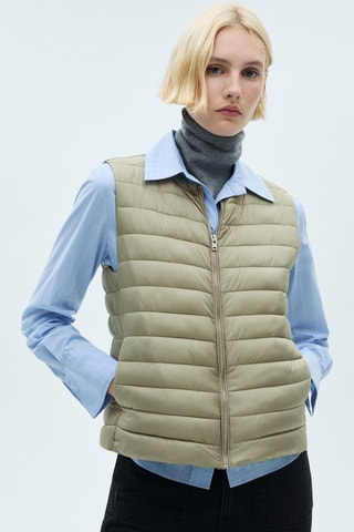 Gilet matelassé - Vert clair