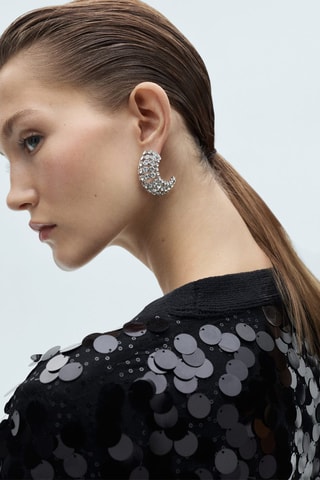 Cardigan maille sequins - Noir