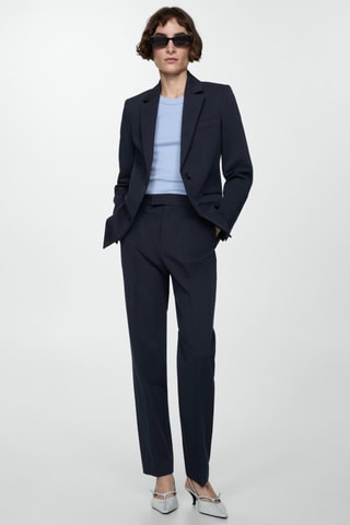 Pantalon droit costume - Bleu marine