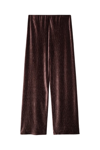 Pantalon droit en velours - Bordeaux