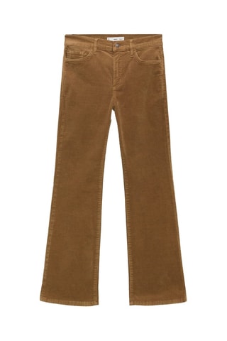 Pantalon Sienna flare crop velours côtelé - Marron