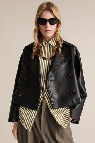 Pantalon droit taille normale - Vert