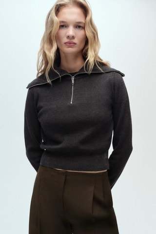 Pantalon de costume wideleg - Kaki