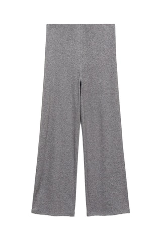 Pantalon droit maille - Gris