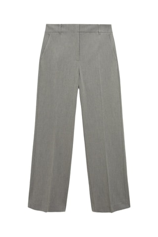 Pantalon droit taille normale - Gris